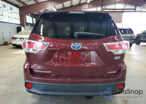2015 Toyota Highlander Hybrid Limited z USA, uszkodzony, nr VIN 5TDDCRFH2FS009234